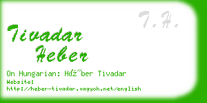 tivadar heber business card